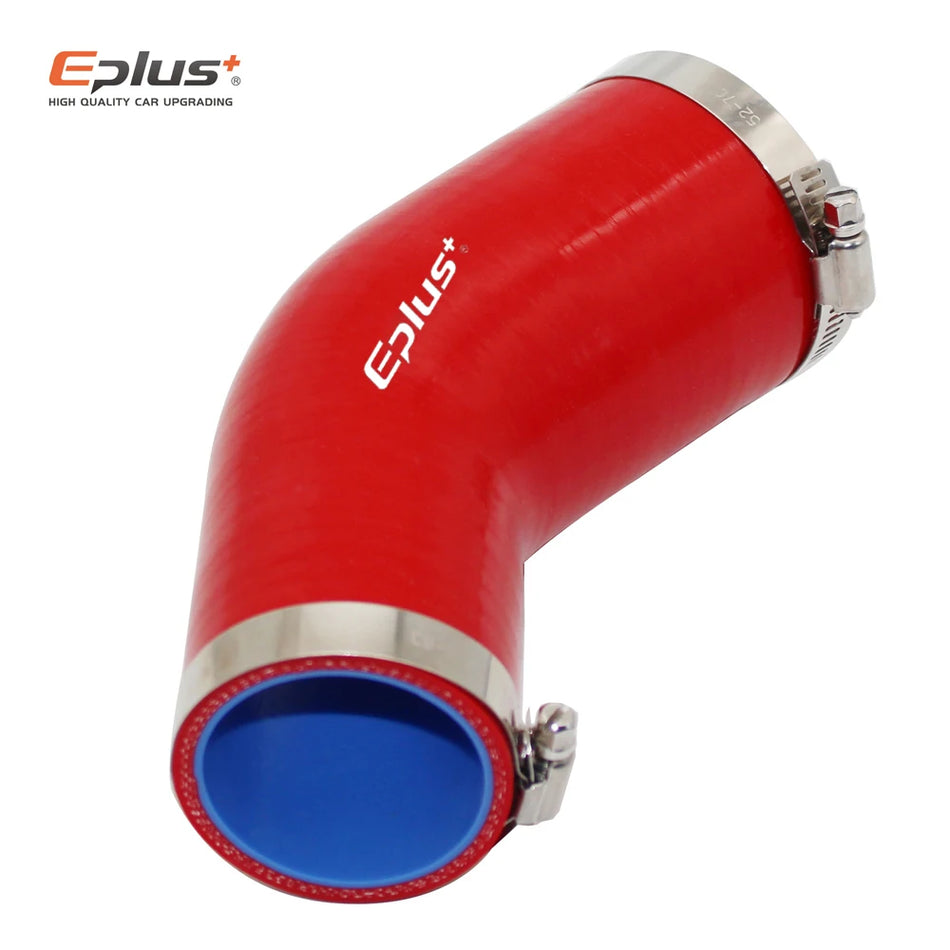 EPLUS Universal Silicone Tubing Hose 45 Degree Reducer For Intercooler Turbo