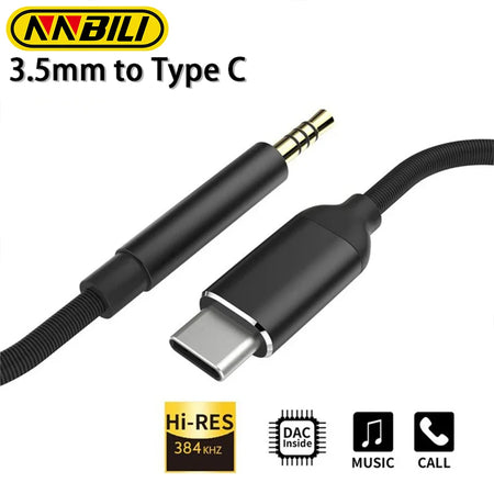 USB Type C to 3.5mm Aux Audio Adapter