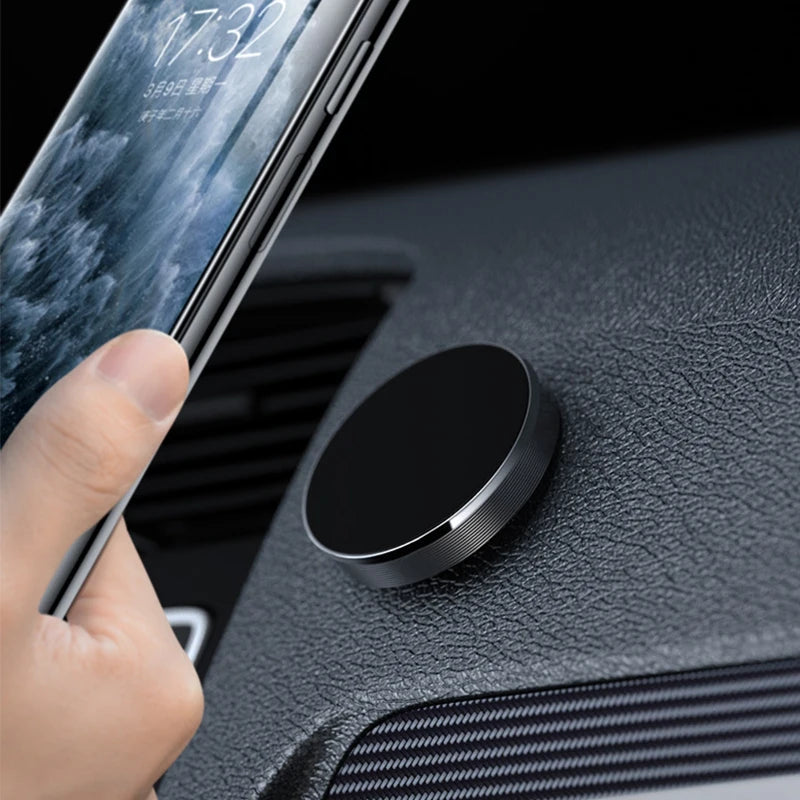 Magnettinen auton puhelinteline metallijalustalla, sopii iPhoneen, Huaweihin, Samsungiin