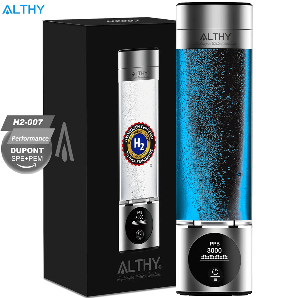 ALTHY H2-007 Hydrogen Water Generator Bottle - Portable