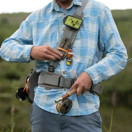 Waist Pack Fly Fishing Chest Pack &ndash; Versatile Wader Belt with Net Slot and 5L Storage