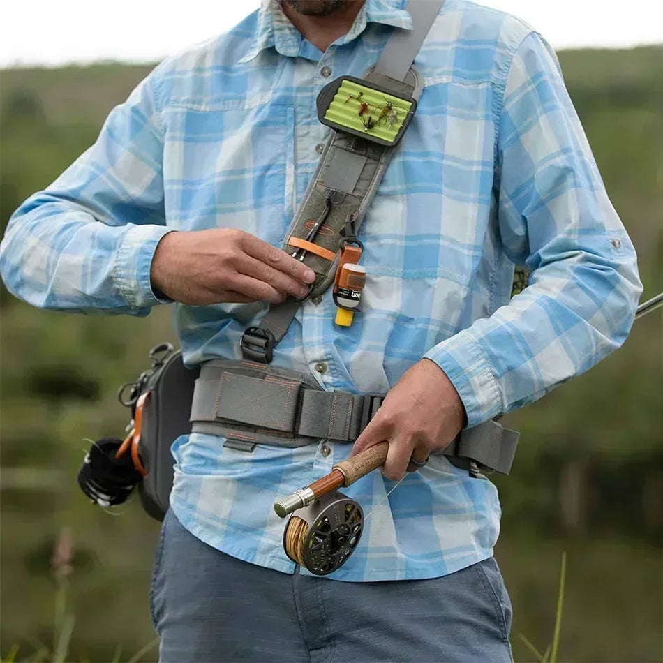 Waist Pack Fly Fishing Chest Pack &ndash; Versatile Wader Belt with Net Slot and 5L Storage