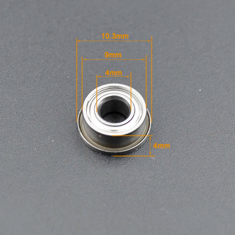 Miniature Flanged Bearings 682-689 &ndash; Chrome Steel Bearings F684ZZ 4x9x4mm / CHINA / 10Pcs