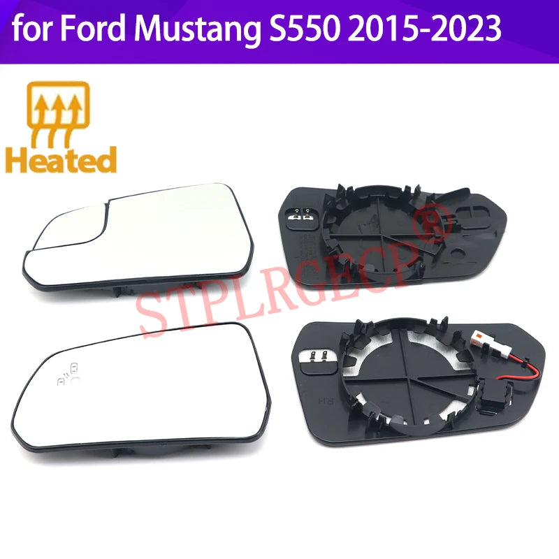 Verwarmde Dode Hoek Spiegelglas voor Ford Mustang S550 2015-2023