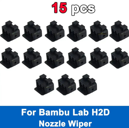 Bambu Lab H2D Nozzle Wiper Silicone Cleaning Brush Hotend 15pcs for H2D