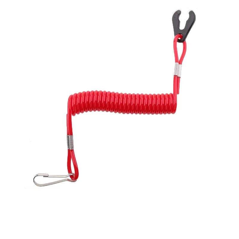 1PC Universal Boat Engine Kill Stop Switch Emergency Stop Switch Safety  Lanyard Rope For Motorboat And Outboard Motors