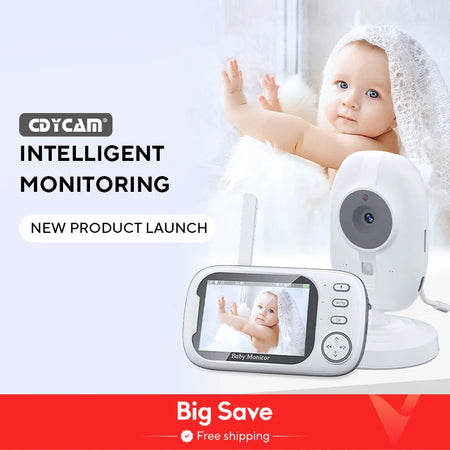 Cdycam 3.5&quot; Wireless Baby Monitor with Night Vision &amp; 2-Way Audio
