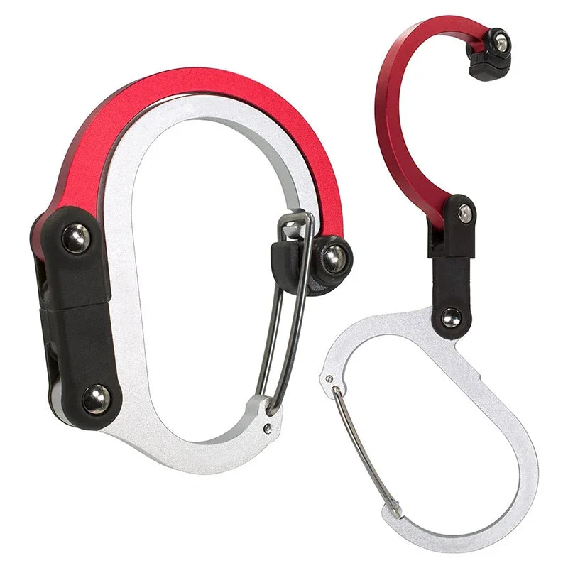 Hybrid Gear Clip Carabiner - 360 Degree Rotating Hook
