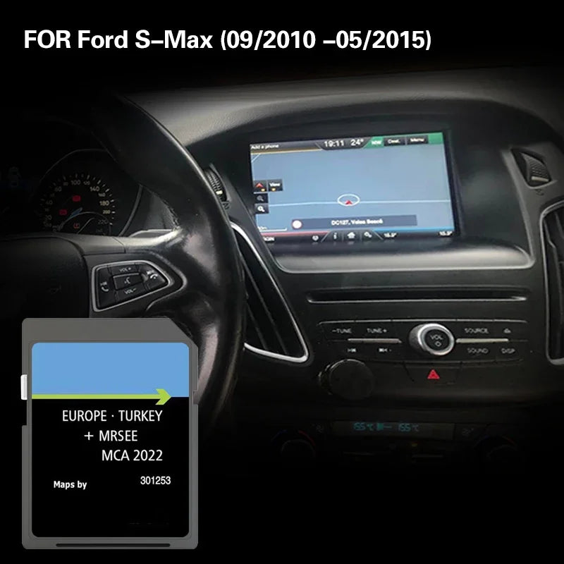 MCA 2022 Ford S-Max 2010-2015 &ndash; Europe Maps SD Card CHINA / for S-Max 2010-2015
