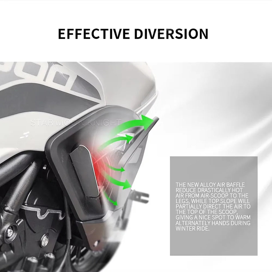 Triumph Tiger 900 vindafleder aluminium til Tiger 850 Sport luftafleder beskyttelse