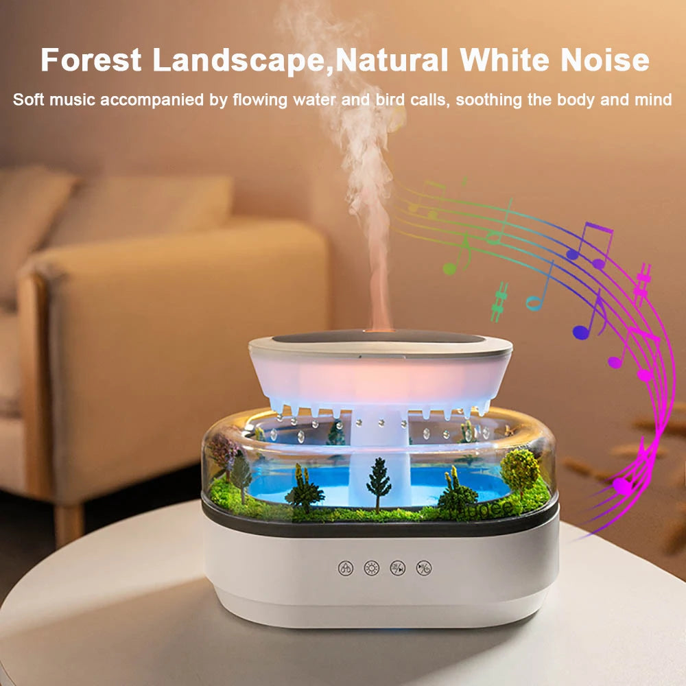 Raindrop Aroma Humidifier Diffuser &ndash; Soft Night Light