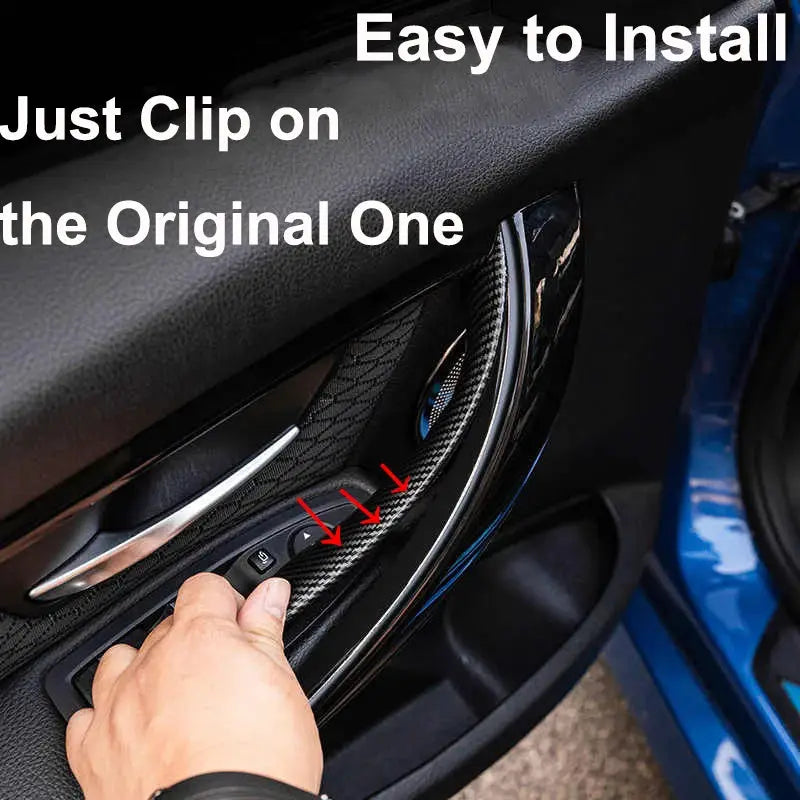 F30 F31 F32 F33 F34 F36 F80 F82 F83 Door Handle Pull Inner Protective Cover Black Car Door Trim for BMW 3 Series 2013-2019 BMW by InterCyprus Trading Ltd