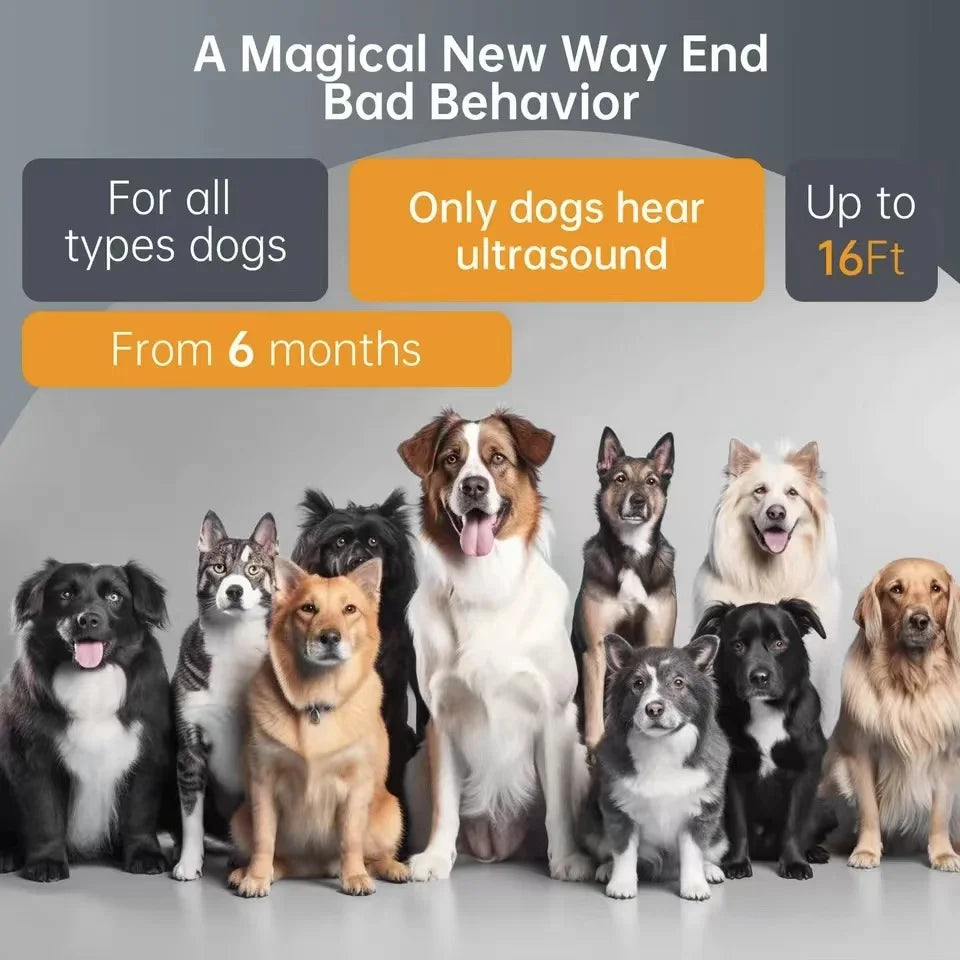 3 Ultrasonic Dog Repeller &ndash; Rechargeable Deterrent Light