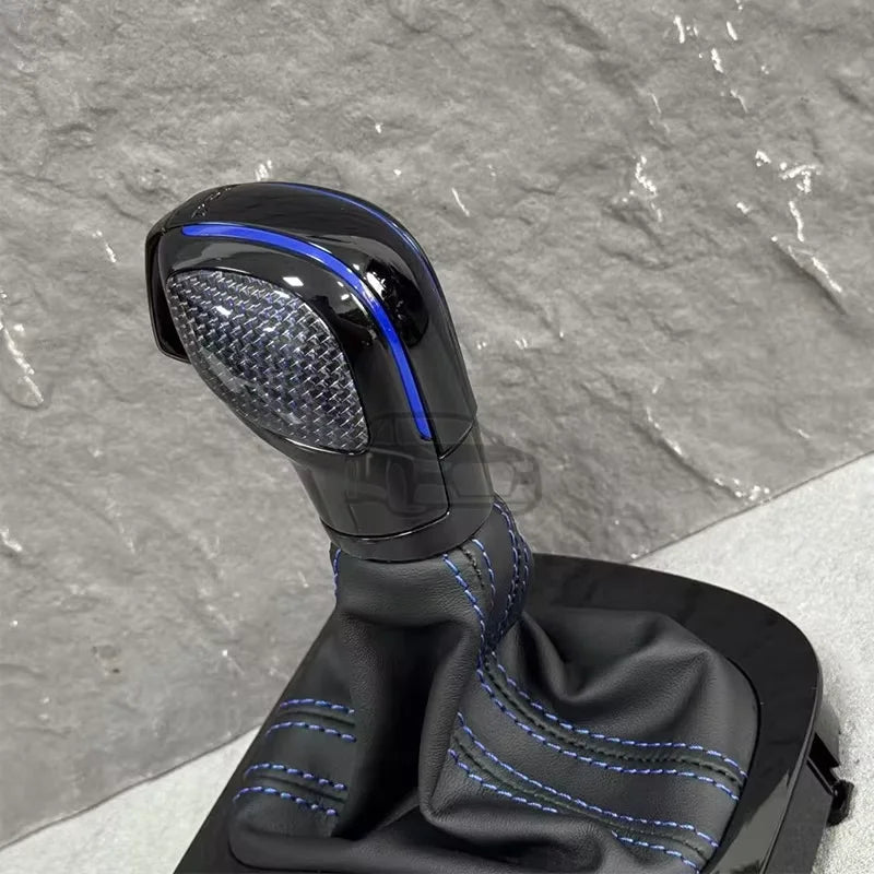 Volkswagen Golf 6 MK6 DSG Κουμπί Ταχυτήτων από Ίνες Άνθρακα με Κάλυμμα Σκόνης