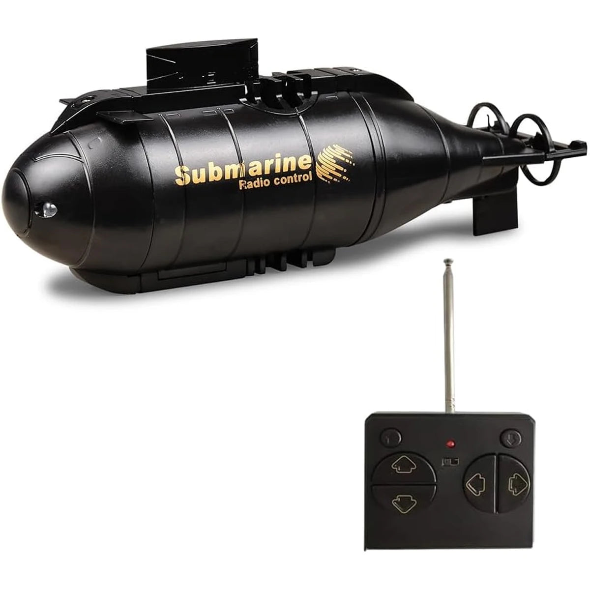 NEUSNEY Mini RC Nuclear Submarine Toy with Remote Control black
