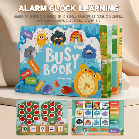 Montessori Baby Busy Book - Early Learning Toy for Babies DATGO 5