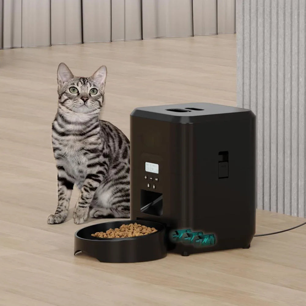 Smart Pet Feeder Automatic Dispenser for Cats and Dogs with Timed Feeding