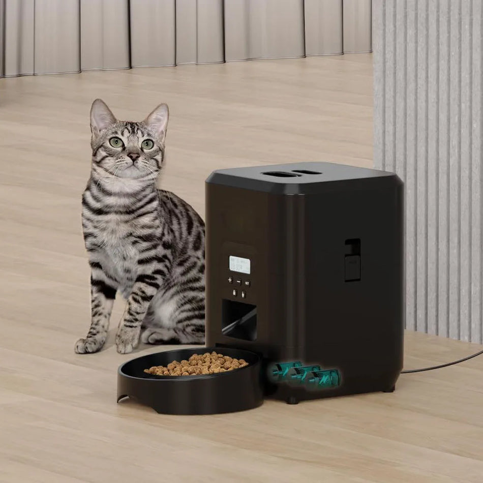 Smart Pet Feeder Automatic Dispenser for Cats and Dogs with Timed Feeding