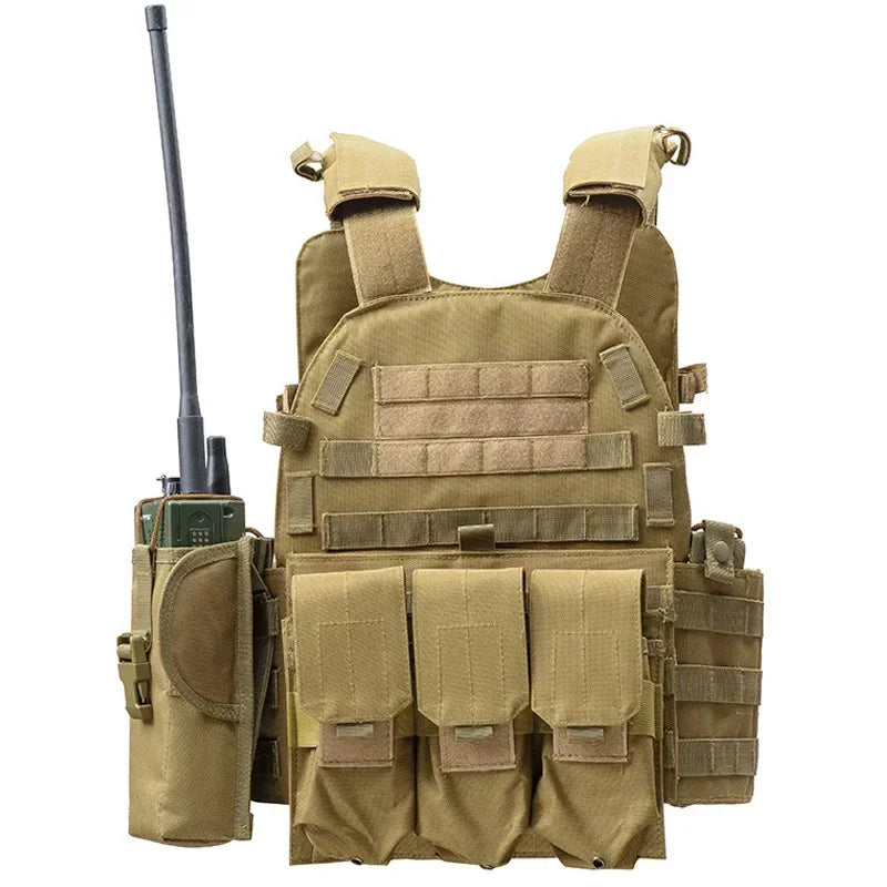 6094 Military Tactical Vest &ndash; Rugged Plate Carrier Design