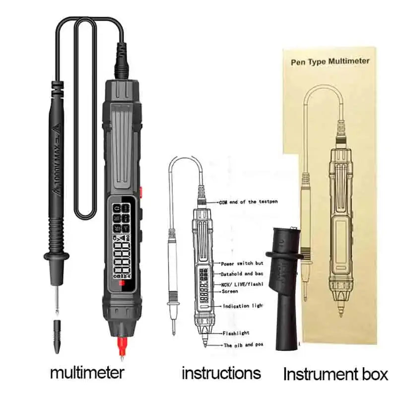 Kaemeasu Digital Multimeter NCV Non Contact Voltage Tester TASQ-12A clip / CHINA