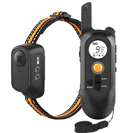 PetEdu Waterproof Dog Training Collar with Remote Voice Commands and Vibration PS6-Orange
