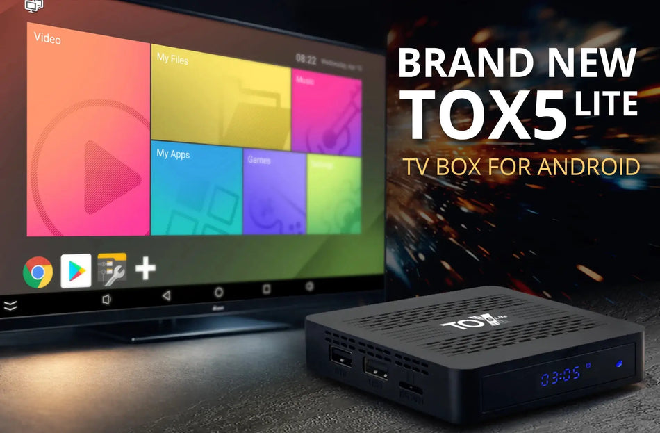 4K Android 14 Smart TV Box With Dual Wifi 2GB RAM 32GB Storage by InterCyprus Trading Ltd