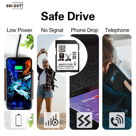 GPS Sat Nav GM 8571 3512 SD Card - North America Map Update