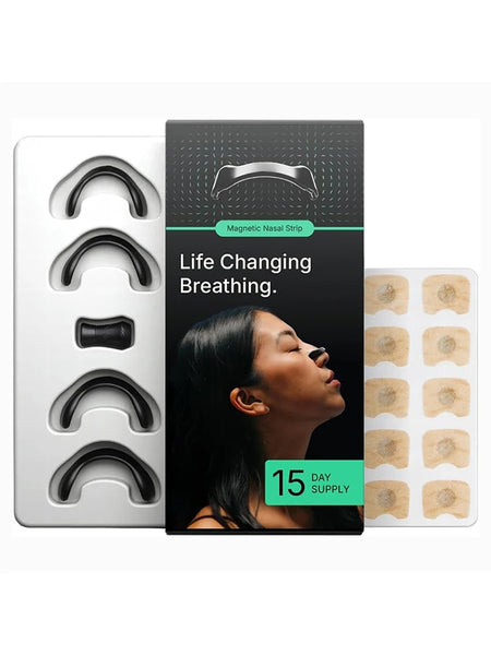 Skin Safe Nasal Strips for Better Breathing &amp; Reduced Snoring 1 set black-15day 1