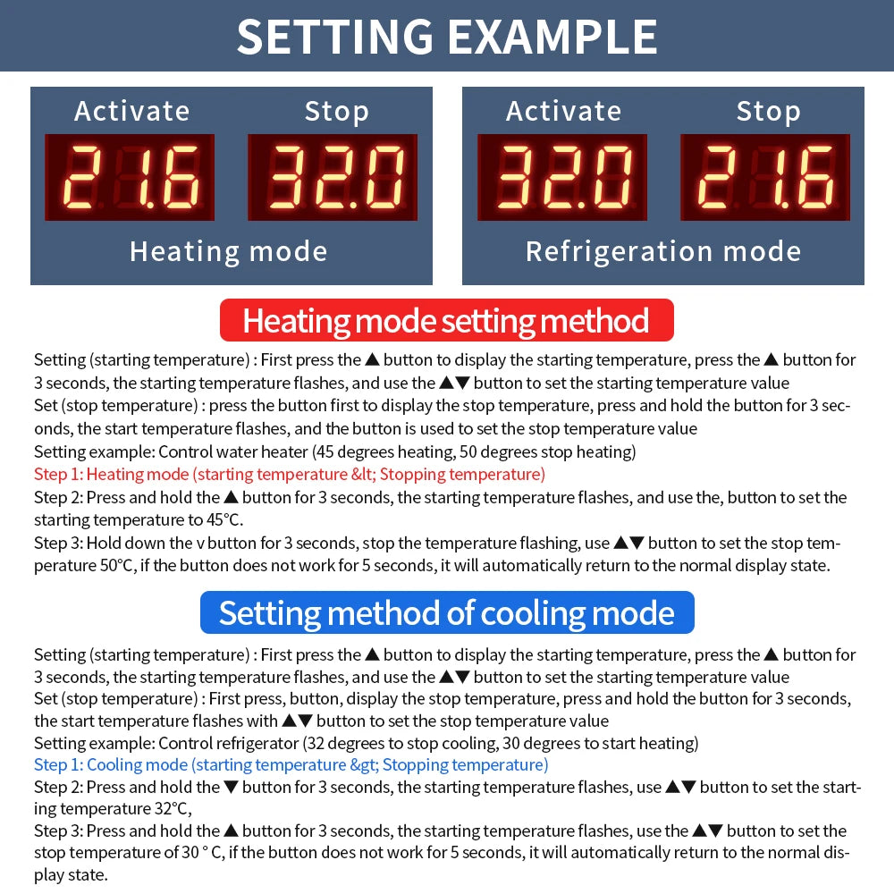 ZFX-W3007 Battery Thermostat &ndash; Precise Temp Control
