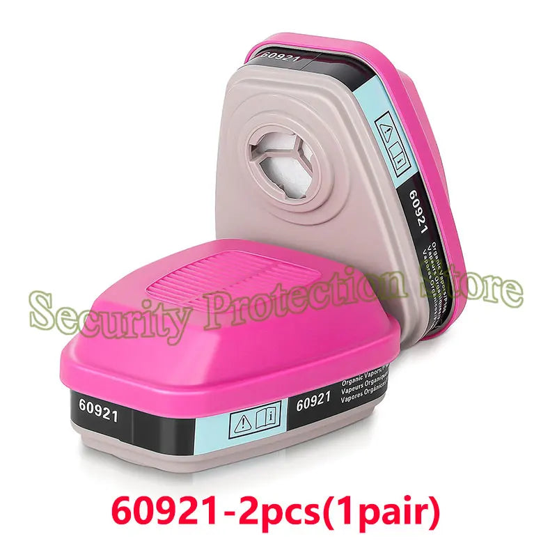 6800 Full Face Respirator Gas Mask &ndash; Exceptional Protection with Comfortable Fit 60921-1pair