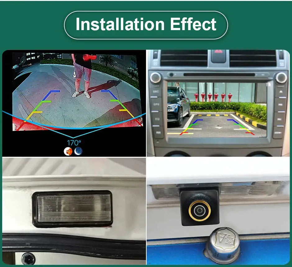 Vehicle Trajectory 170° MCCD AHD 1080P Car Reverse Backup Camera For Toyota Land Cruiser LC 100 120 200 Prado by InterCyprus Trading Ltd