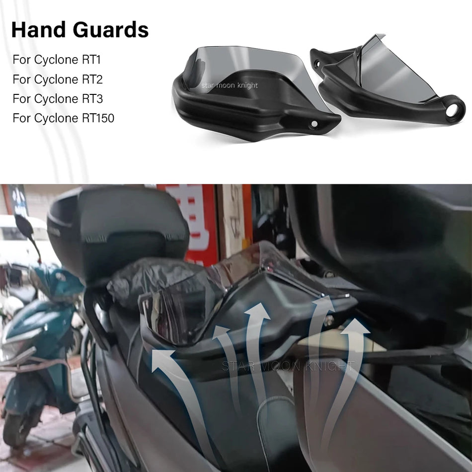 Star Moon Knight Handguard Extensions for Cyclone RT1 RT2 RT3 RT150, Motorcycle Hand Guards Protector