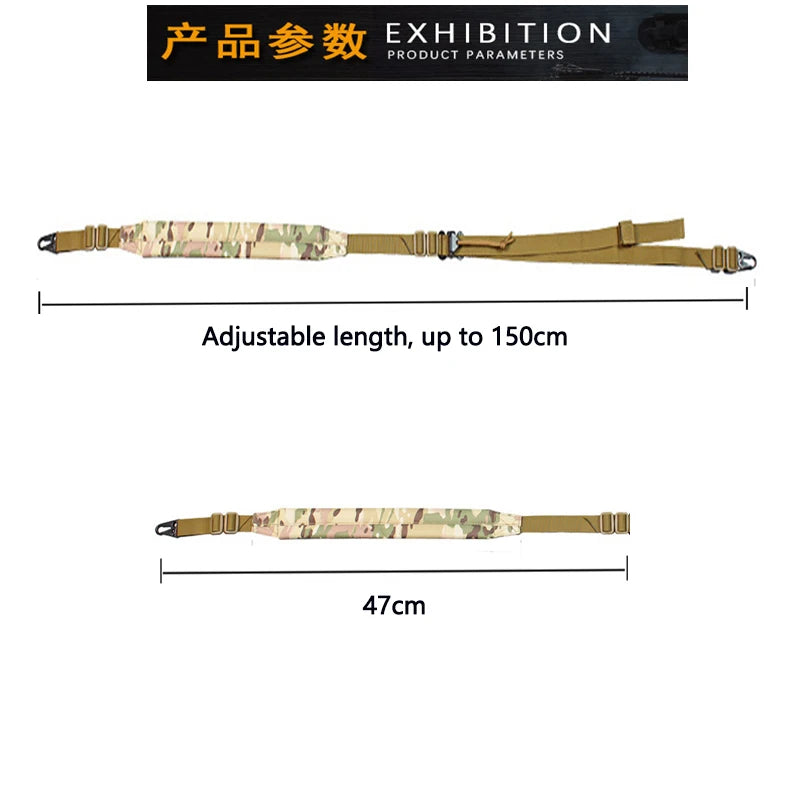 Tactical 2 Point Rifle Sling &ndash; Ultra Lightweight Design