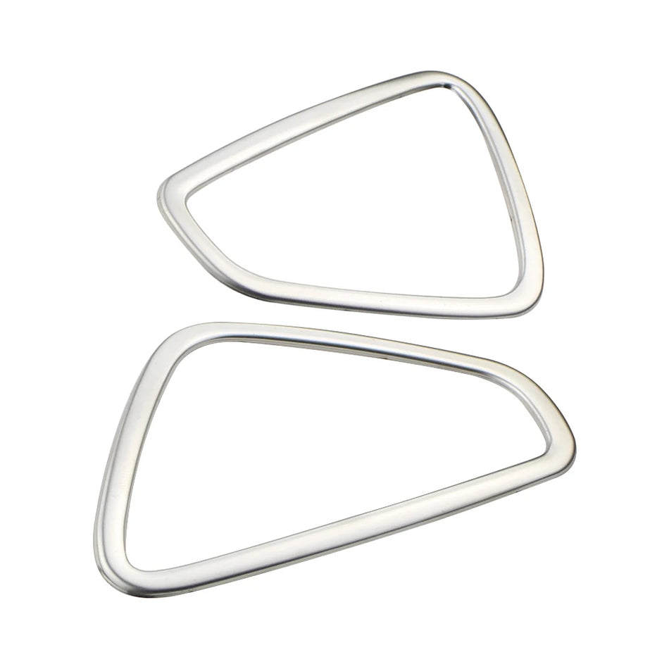 Marco de recorte de ventilación de aire Hyundai Kona de acero inoxidable, dos piezas