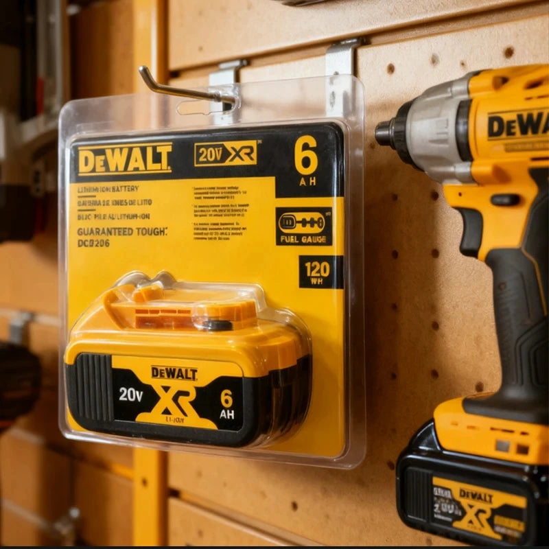 6000mAh 20V Li-Ion Battery For DeWalt Power Tools DCB206 DCB205 DCB204 DCB200