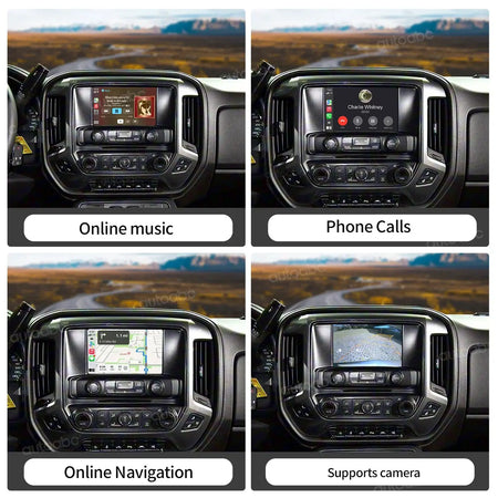 Wireless CarPlay Android Auto Compatibility for Chevrolet Impala Silverado Suburban Traverse Corvette Support Revers Camera BT by InterCyprus Trading Ltd