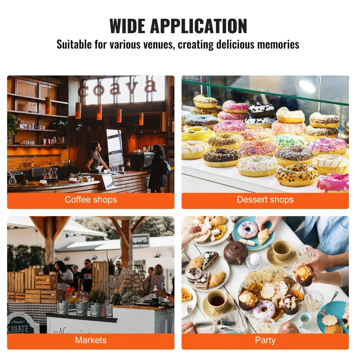 Electric Donut And Waffle Maker Nonstick Surface