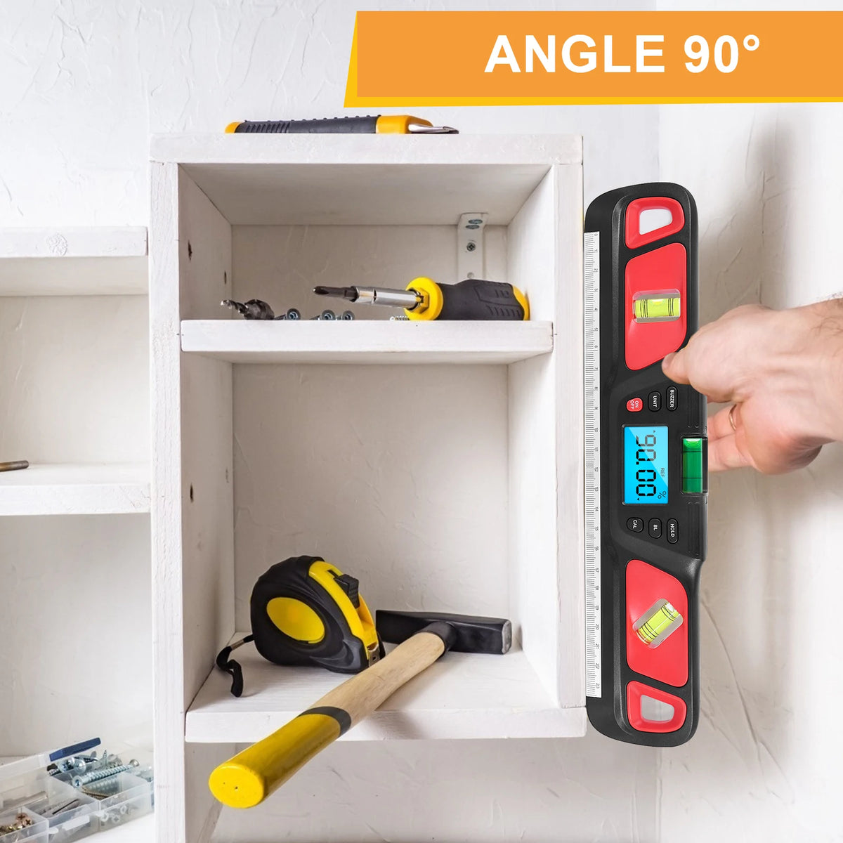 Digital Spirit Level &ndash; With LED Display And Magnetic Base