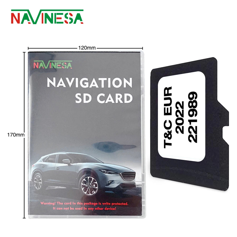 Car Navigation Update EU Map 8GB Card &ndash; Europe Map Update for Opel T-C 2022