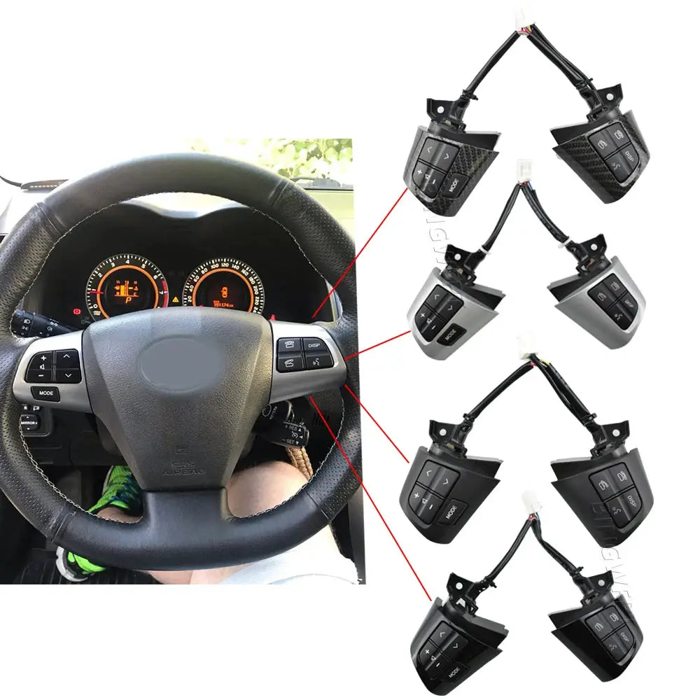Steering Wheel Audio Control Switch With Wire For TOYOTA COROLLA A*DE150 N*DE150 NR*E150 ZR*E15 2010 2011 2012 2013 84250-02230 by InterCyprus Trading Ltd