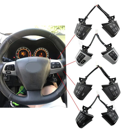 Steering Wheel Audio Control Switch With Wire For TOYOTA COROLLA A*DE150 N*DE150 NR*E150 ZR*E15 2010 2011 2012 2013 84250-02230 by InterCyprus Trading Ltd
