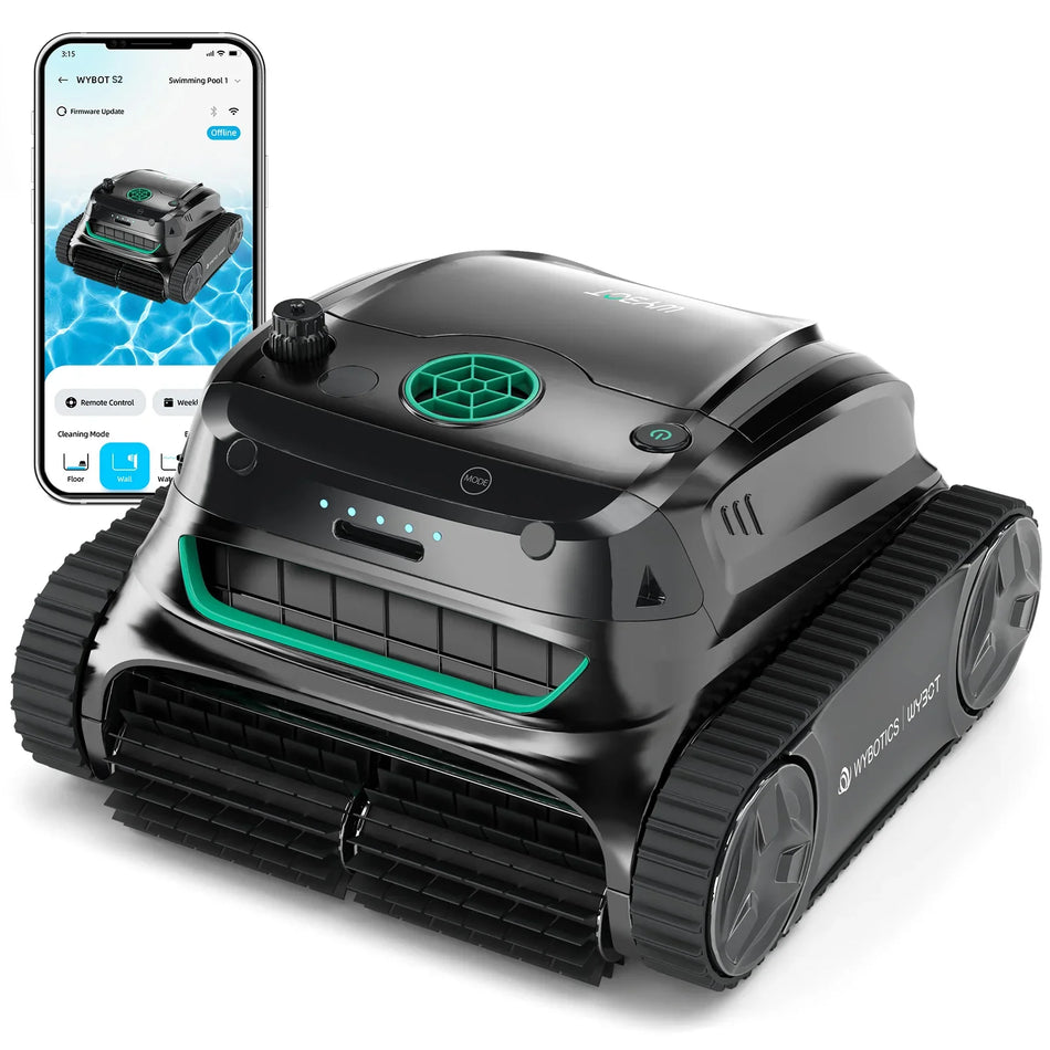 Robot de Piscină Cordless S2 pentru Piscine Mari cu Control prin Aplicație