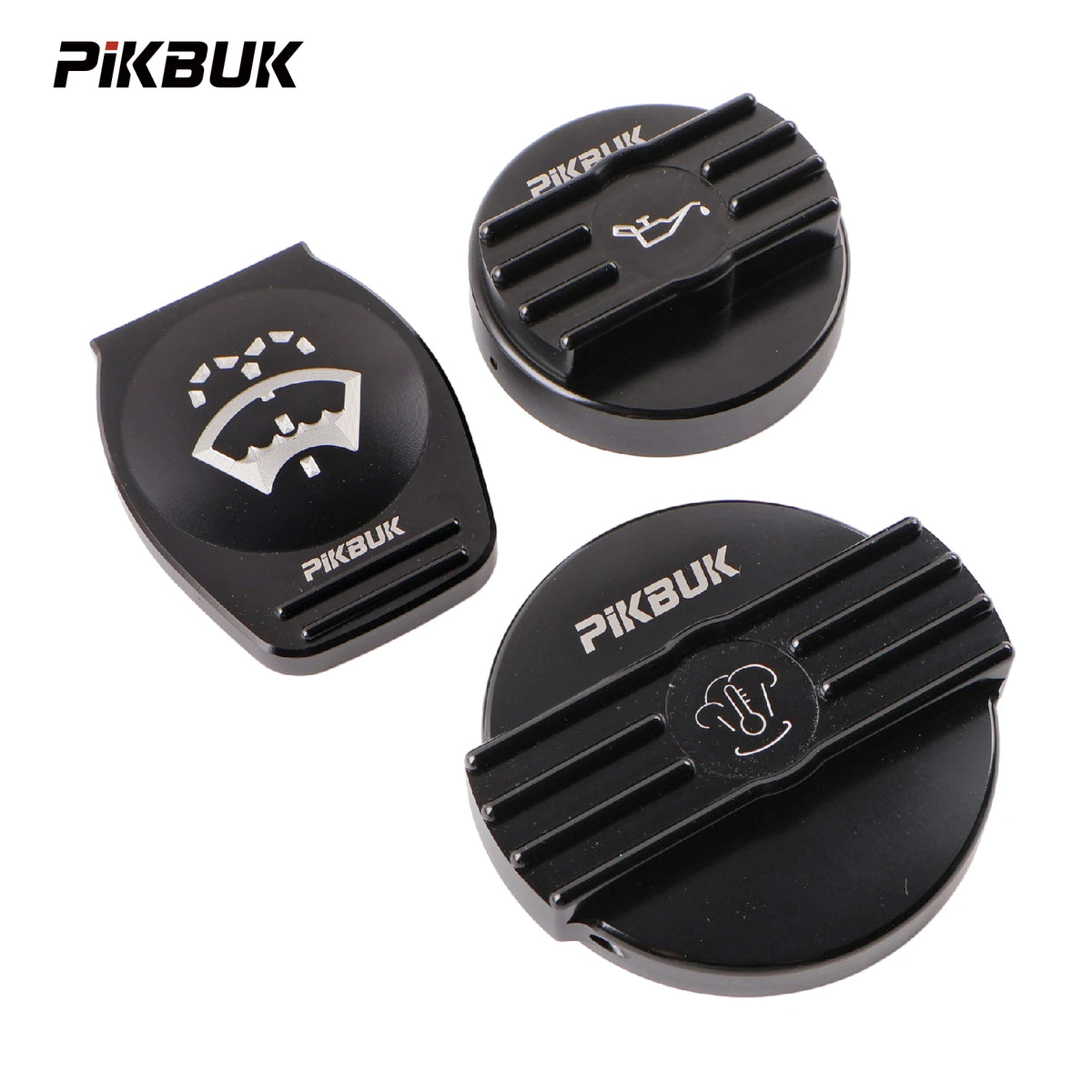 PIKBUK Aluminum Cap Protector For VW CC Golf Audi Skoda Seat Water Tank Cap / Coolant Cap / Oil Cap by InterCyprus Trading Ltd