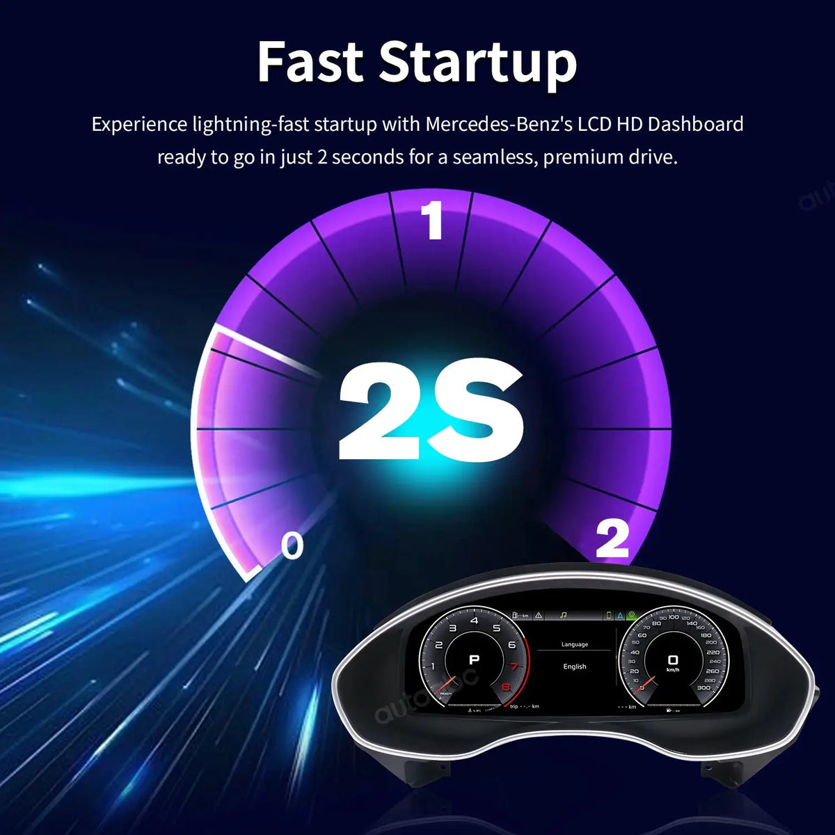 AUTOABC 12.3"LCD Digital Dashboard Cluster Wireless CarPlay Android Auto FOR Audi A6/A7 2012-2018year Support Steering wheel UI by InterCyprus Trading Ltd
