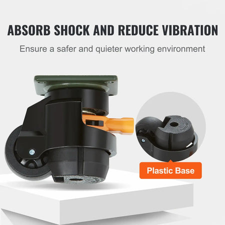 4 Pcs Leveling Casters &ndash; Adjustable Feet System