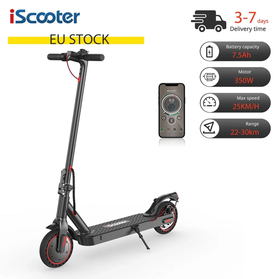 iScooter i9 Ηλεκτρικό Σκούτερ Αναδιπλούμενο 350W, 30 kmh, Οκτώ και Πέντε Δέκατα Ίντσες Ελαστικά