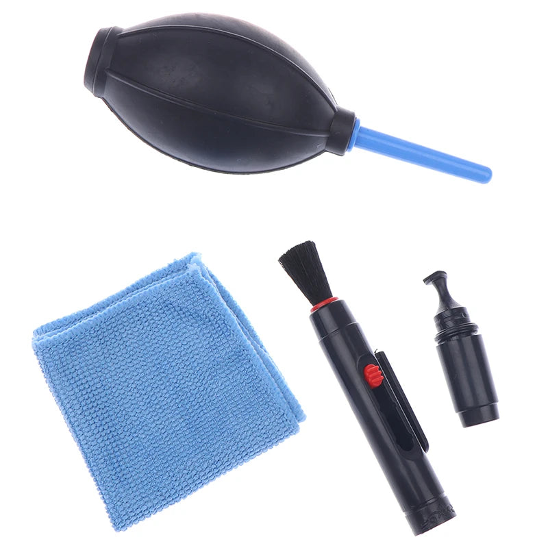 Camera Cleaning Kit for DSLR &amp; Point &amp; Shoot Cameras - Dust Cleaner, Lens Brush, Pen, Wipes &amp; Air Blower Default Title