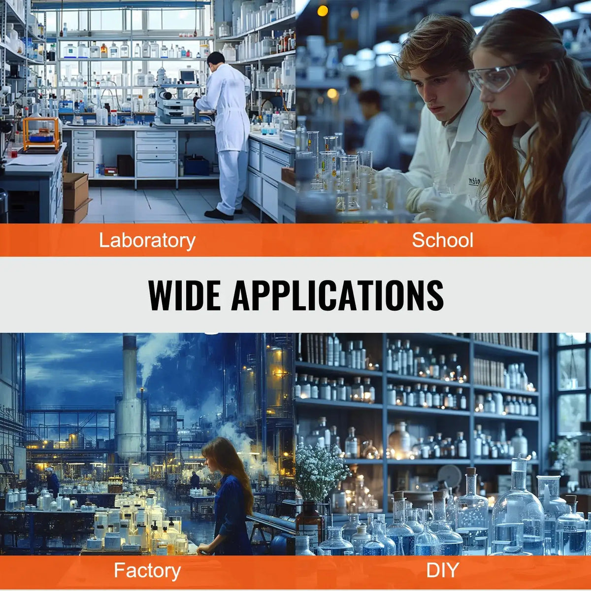 Lab Stand 23.6 Inch Steel Rod Cast Iron Base Clamp