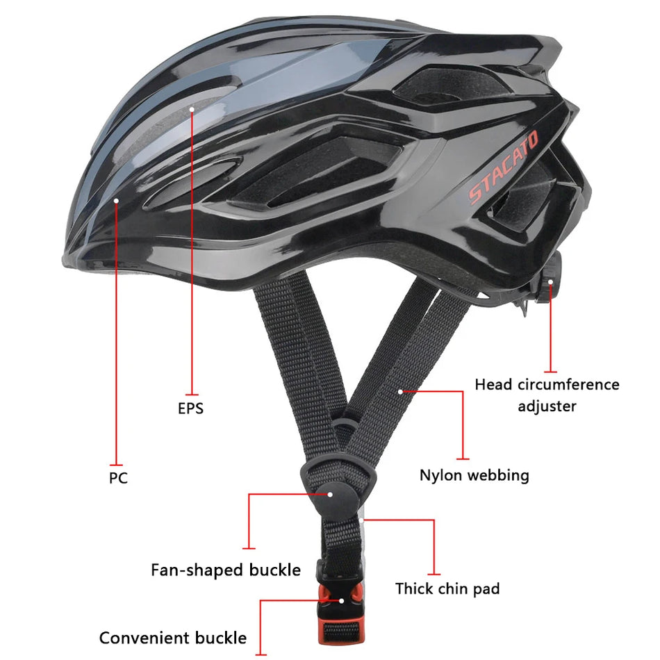PEMILA Ultralight Cycling Helmet for Men and Women, 180g EPS Safety Cap