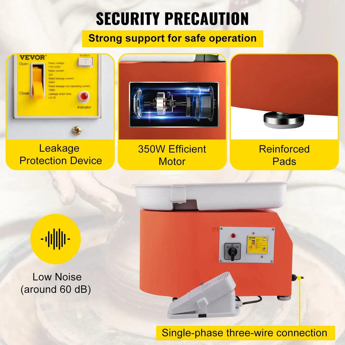 Electric Pottery Wheel Machine &ndash; Compact 28cm 350W